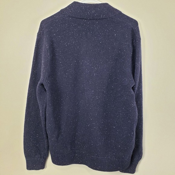 J. Crew DONEGAL Bomber Lambs Wool Blend Cardigan Sweater Men's M Retail $198 - Picture 2 of 9